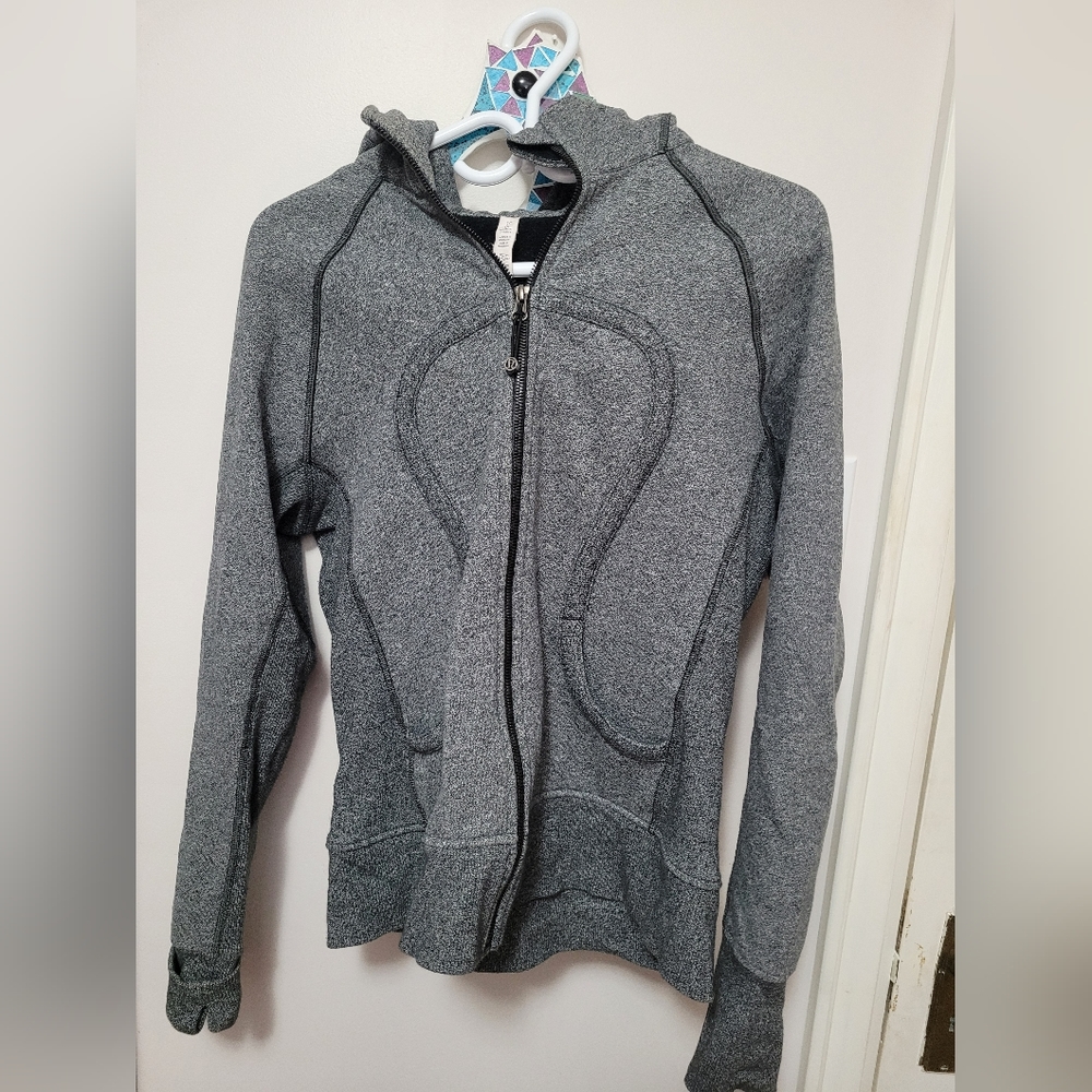 Lululemon Grey Scuba Sweater, Size 10